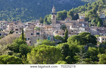Ancient mountain village in Valldemosa, Mallorca island, Spain