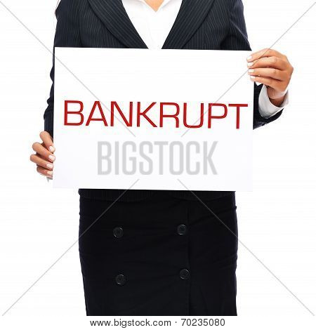 Bankrupt Sign