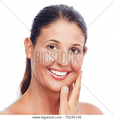 Closeup Of A Sexy Smiling Girl