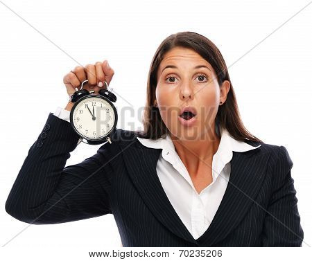 Stress - Business Woman Is Late