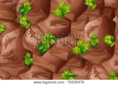Illustration of a closeup beef stew