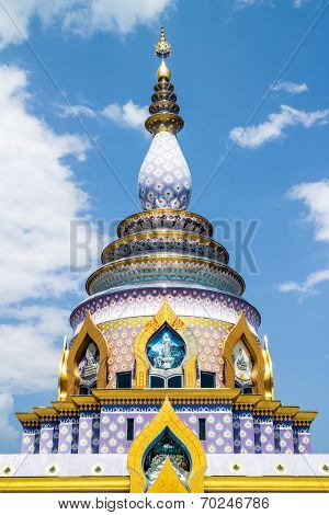 Glass Pagoda Wat Thaton In Mae Ai District Chiangmai Thailand