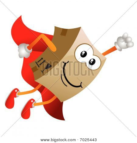 cardboard mascot vector