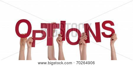 Hands Holding Options