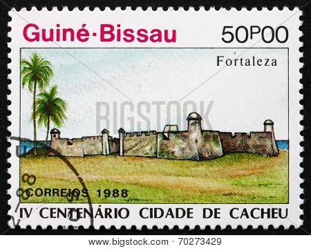 Postage Stamp Guinea-bissau 1989 Town Of Cacheu