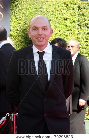 LOS ANGELES - AUG 16:  Paul Scheer at the 2014 Creative Emmy Awards - Arrivals at Nokia Theater on August 16, 2014 in Los Angeles, CA