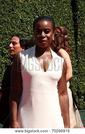 LOS ANGELES - AUG 16:  Uzo Aduba at the 2014 Creative Emmy Awards - Arrivals at Nokia Theater on August 16, 2014 in Los Angeles, CA