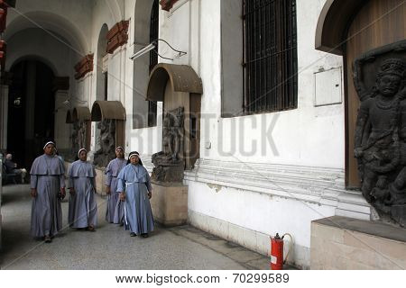 KOLKATA,INDIA - NOV 24: The Indian Museum of Kolkata, India, on Nov 24, 2012. This was founded in 1814 and is the largest museum in India with rare collections of antiques