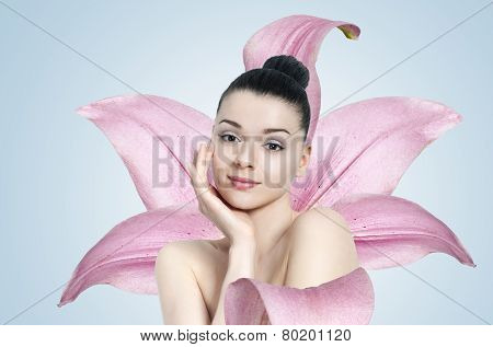 Beautiful Brunette Woman - Skin Care Concept