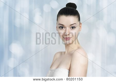 Beautiful Young Brunette Woman