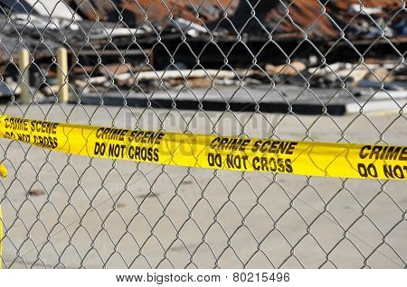 Yellow Crime Scene Do Not Cross Tape
