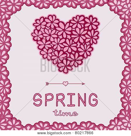 Spring time doodle card.