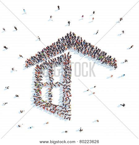 People in the form of  window.