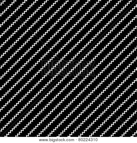 Vector seamless pattern. Modern stylish texture. Repeating geometric tiles with volume diagonal zigz