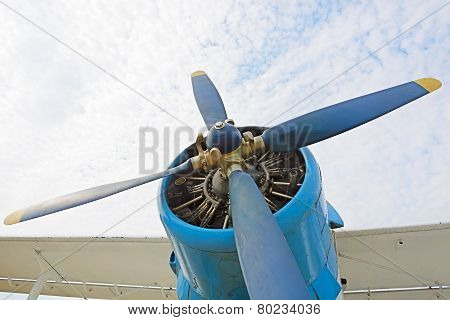The Engine And Propeller Plane