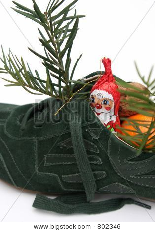 Scarpa Natale riempito da Nicholas 2