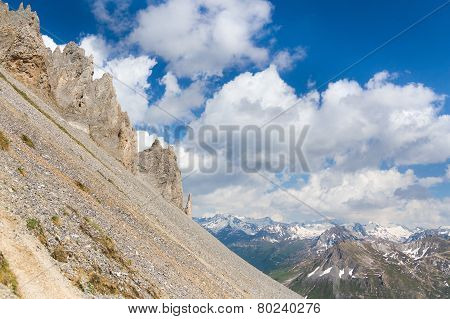 Stone scree.