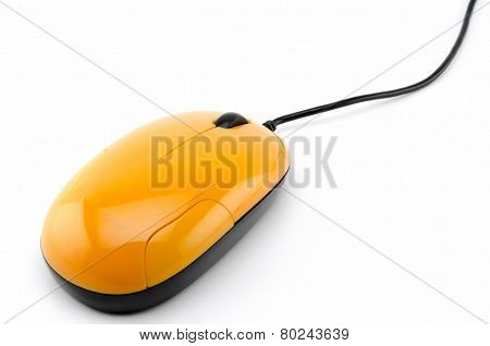 Orange Computer Mouse
