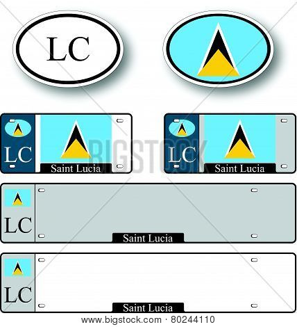 Saint Lucia Auto Set