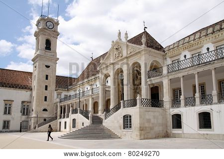 One Of The Oldest Buildings In The University Of Coimbra