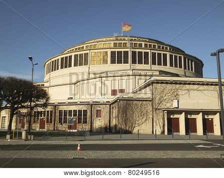 Hala Stulecia (centennial Hall) Also Known As Hala Ludowa (people's Hall) In Wroclaw, Poland