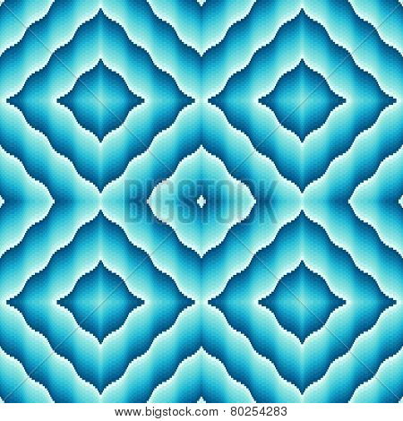 Light Blue Ornamental Seamless Pattern