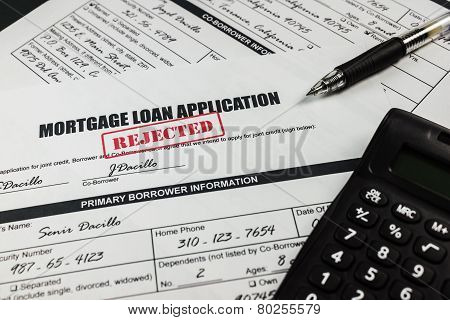 Mortgage Loan Application Rejected 004