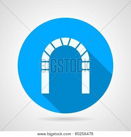 Flat vector icon for brick archway
