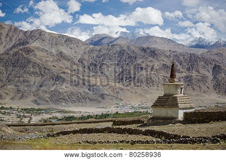 old gompa road side on the way to Hemis Monastery Leh Ladakh ,India