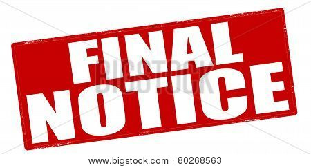Final Notice