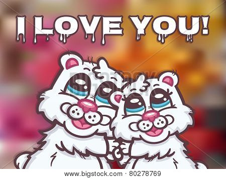 White bears card