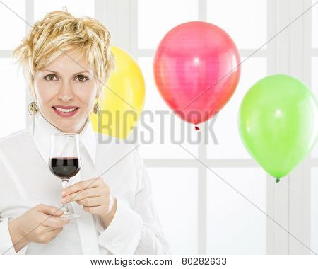 Forty years lady and celebration