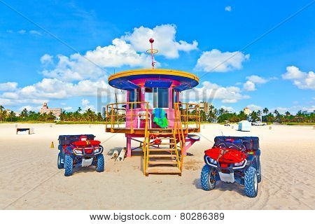 Beachlife At The White Beach In South Miami