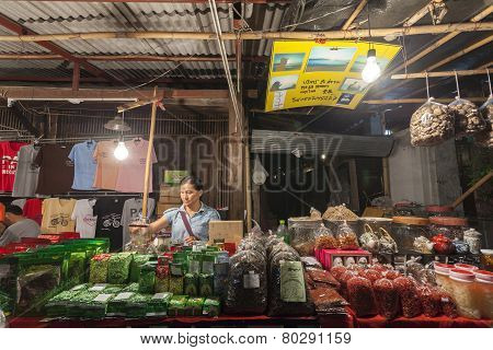 Walking Street in Pai, Mea Hong Son, Thailand