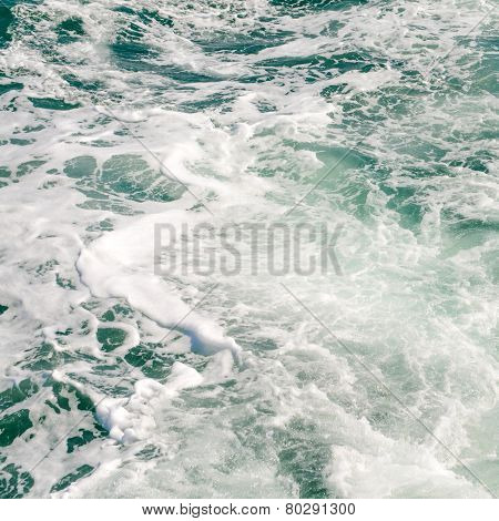 The Wake Of A Boat