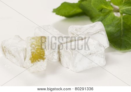 Lukum (turkish Delight) With Mint