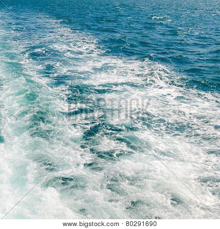The Wake Of A Boat