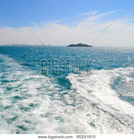 The Wake Of A Boat