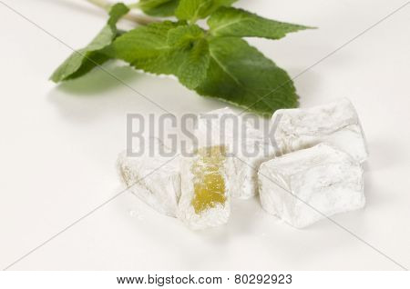 Lukum (turkish Delight) With Mint