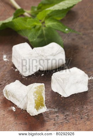 Lukum (turkish Delight) With Mint
