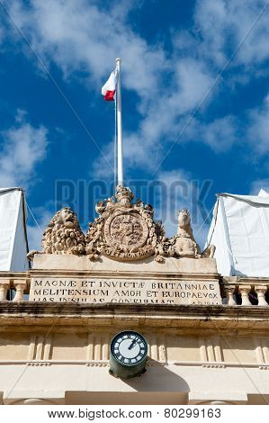Former Main Guard Building Situated In St George's Square Facing The Grand Masters Palace In Vallett