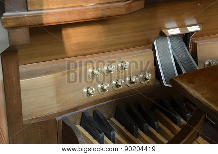 Wood keyboard piano