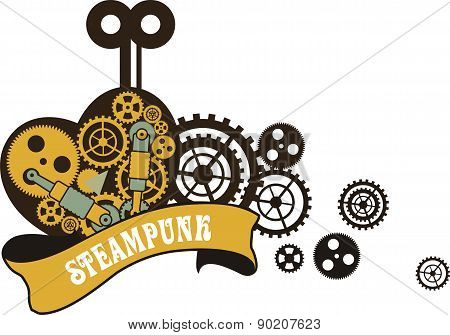 Steampunk Mechanical Heart
