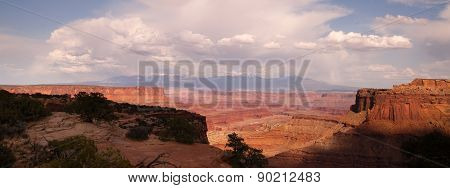 Schafer Canyon Majestic Buttes Storm Approaching Canyonlands