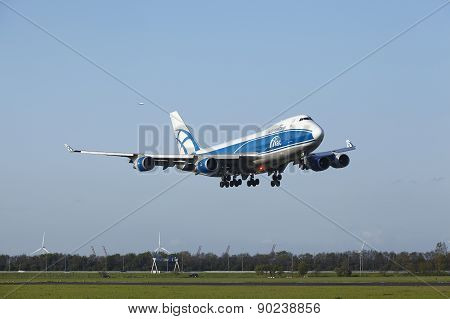 Amsterdam Airport Schiphol - Boeing 747 Of Airbridgecargo Lands