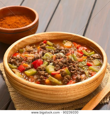 Vegan Goulash with Soy Meat