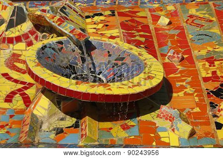 Unique water fountain in Beer Sheba, Israel