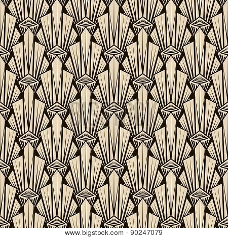 Seamless Antique Pattern Ornament. Geometric Art Deco Stylish Background. Vector Repeating Texture I