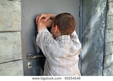 Sad Kid Outdoor