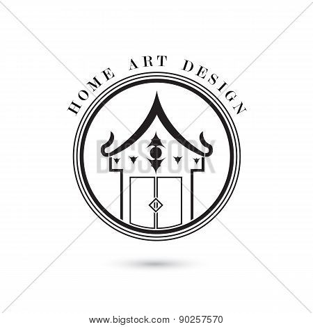 Creative Home Icon Vector Logo Design Template.
